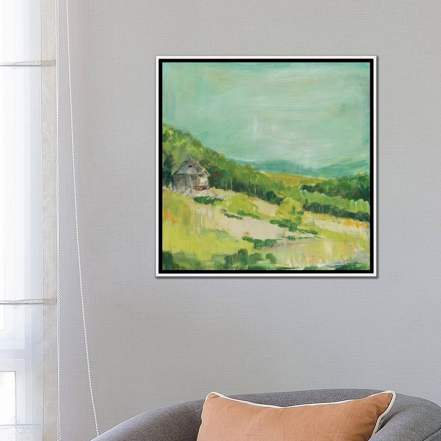 iCanvas "Upper Fields" by Sue Schlabach Framed Canvas Print Bed Bath